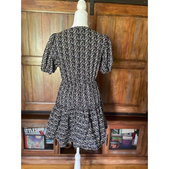 Western Style Tiered Cowgirl Dress‎ Size X-Large Crew Neck Short Sleeve - Picture 2 of 4